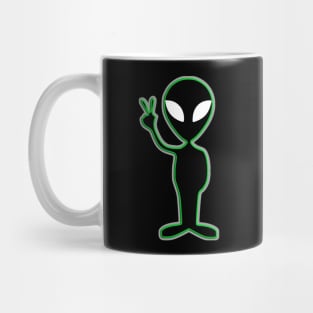 alien peace dude Mug